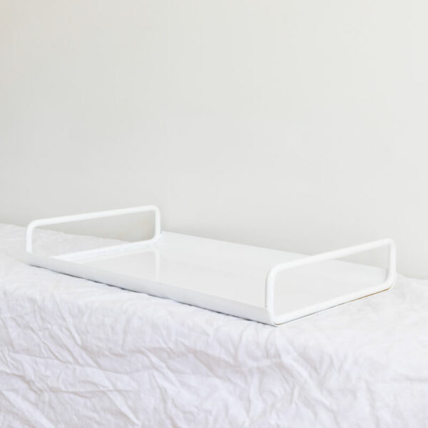 All Day Metal Tray by Ico Traders - colour White